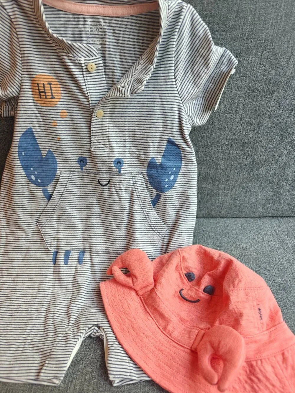NWT Baby Gap 2-Piece Outfit Set Crab (12-18 Months) 100% Cotton